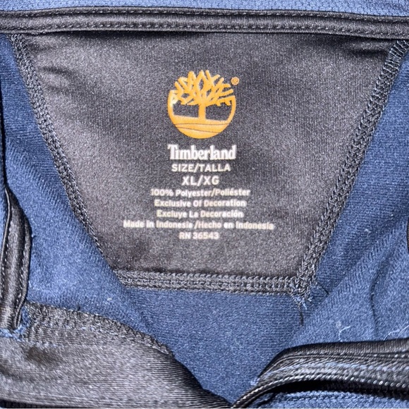 Timberland Navy Quarter-Zip Pullover - Men's XL - Picture 2 of 6